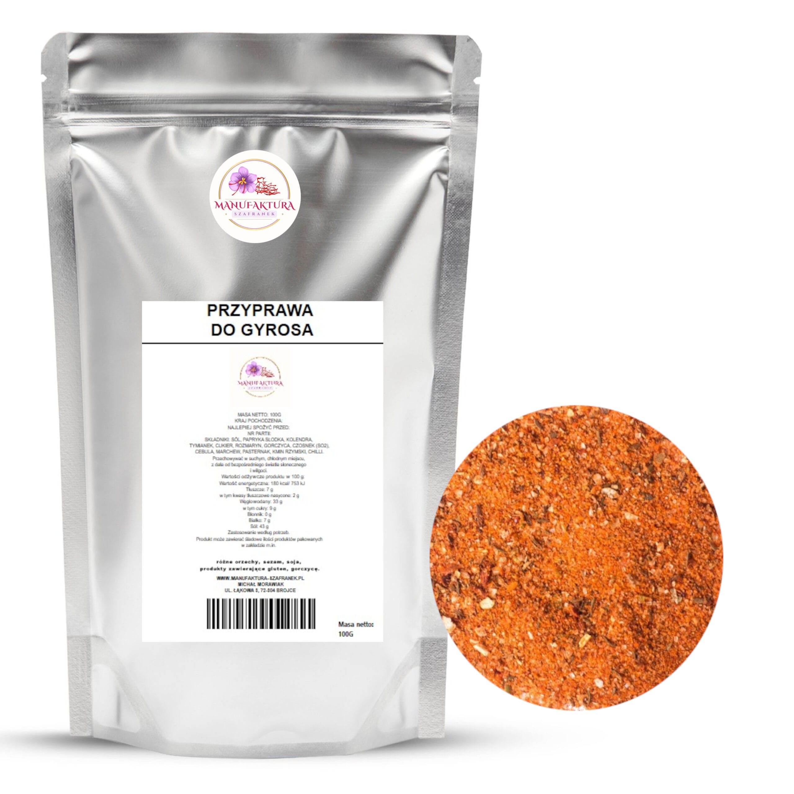 GYROS 100G+KOLO PRZYPRAWA DO GYROSA