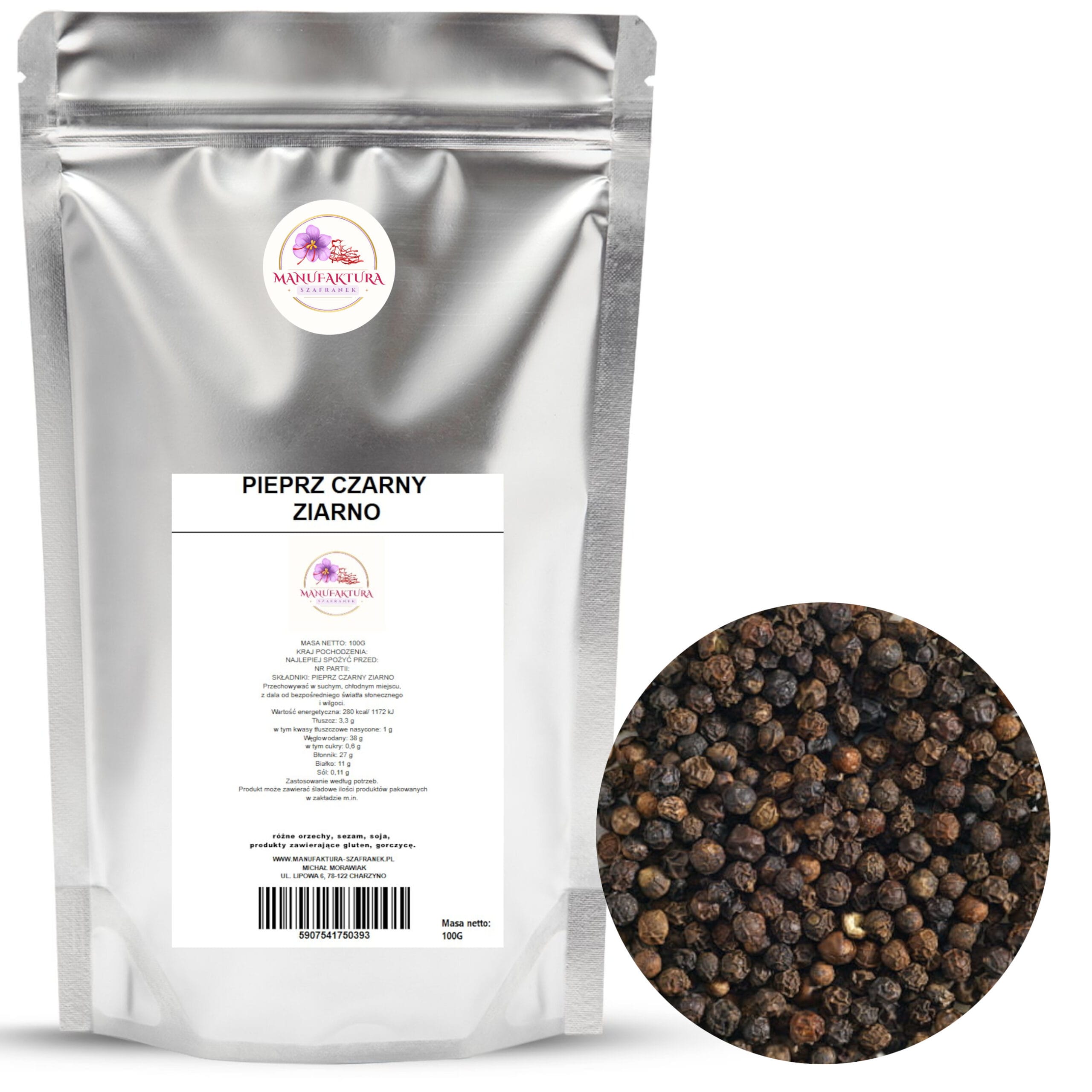 PIEPRZ CZARNY ZIARNO 100G PIEPRZ CZARNY ZIARNO