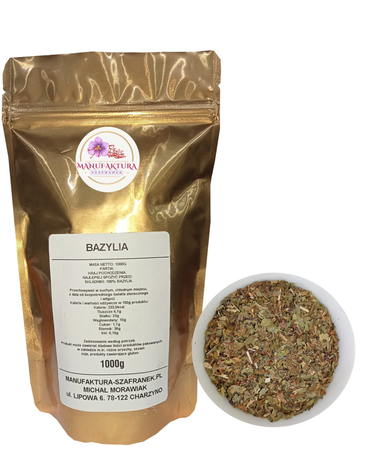 BAZYLIA SUSZONA 1000g