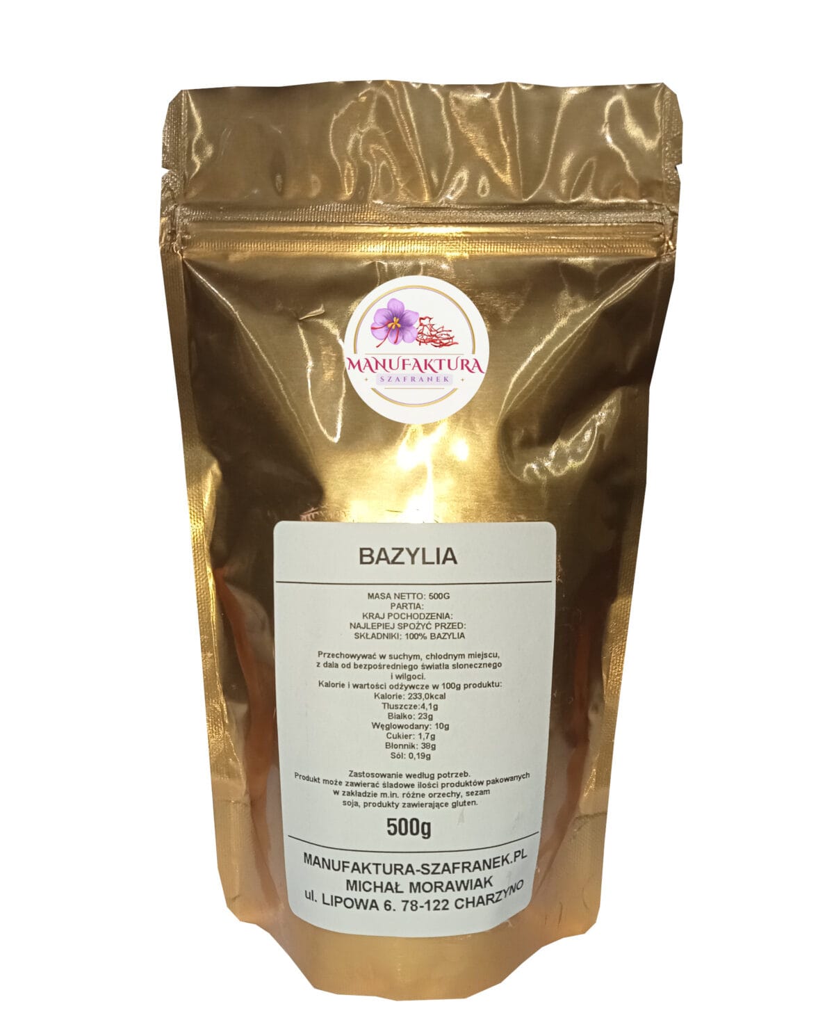 bazylia 500g BAZYLIA SUSZONA 500g