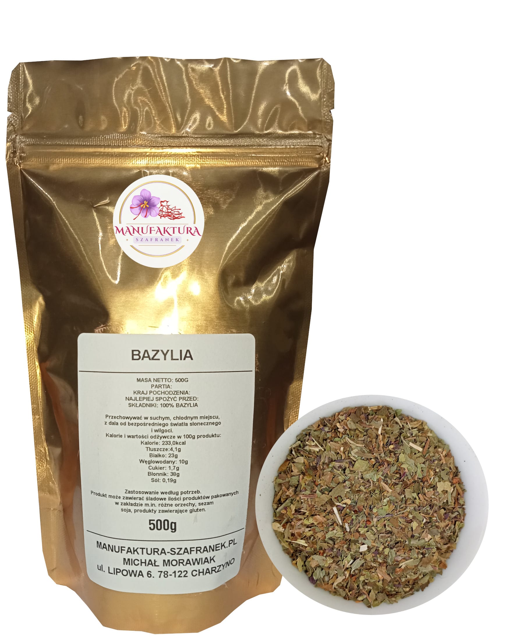 BAZYLIA SUSZONA 500g