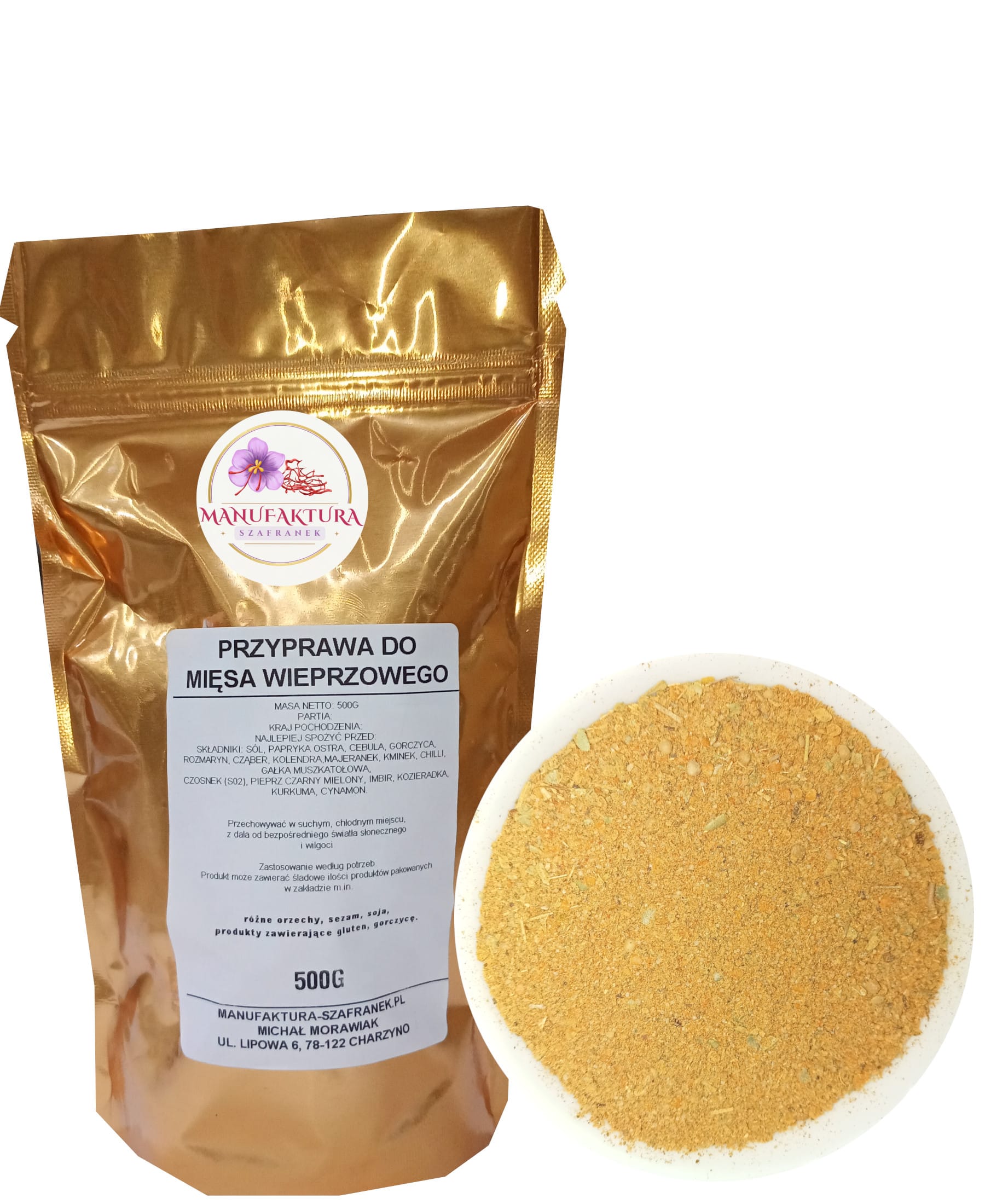 p. do mięsa wieprzowego 500g+kolo PRZYPRAWA DO MIĘSA WIEPRZOWEGO 500g