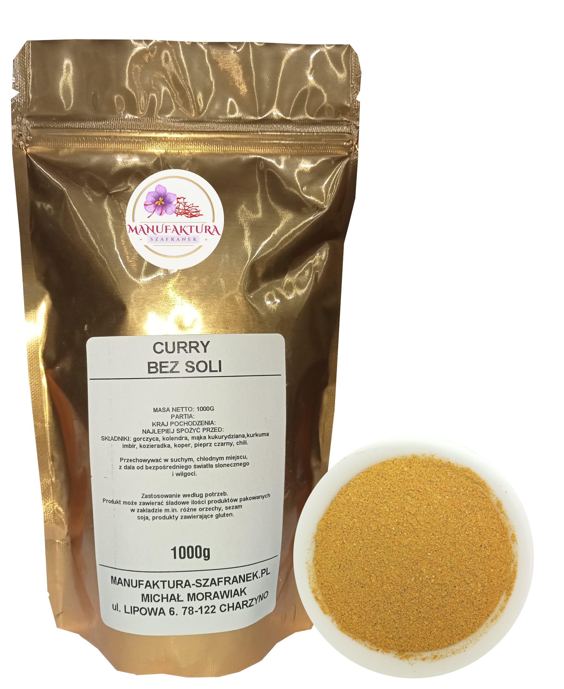 CURRY BEZ SOLI 1000g