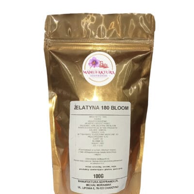 żelatyna bloom 180 - 100g ŻELATYNA SPOŻYWCZA 180 BLOOM 100g