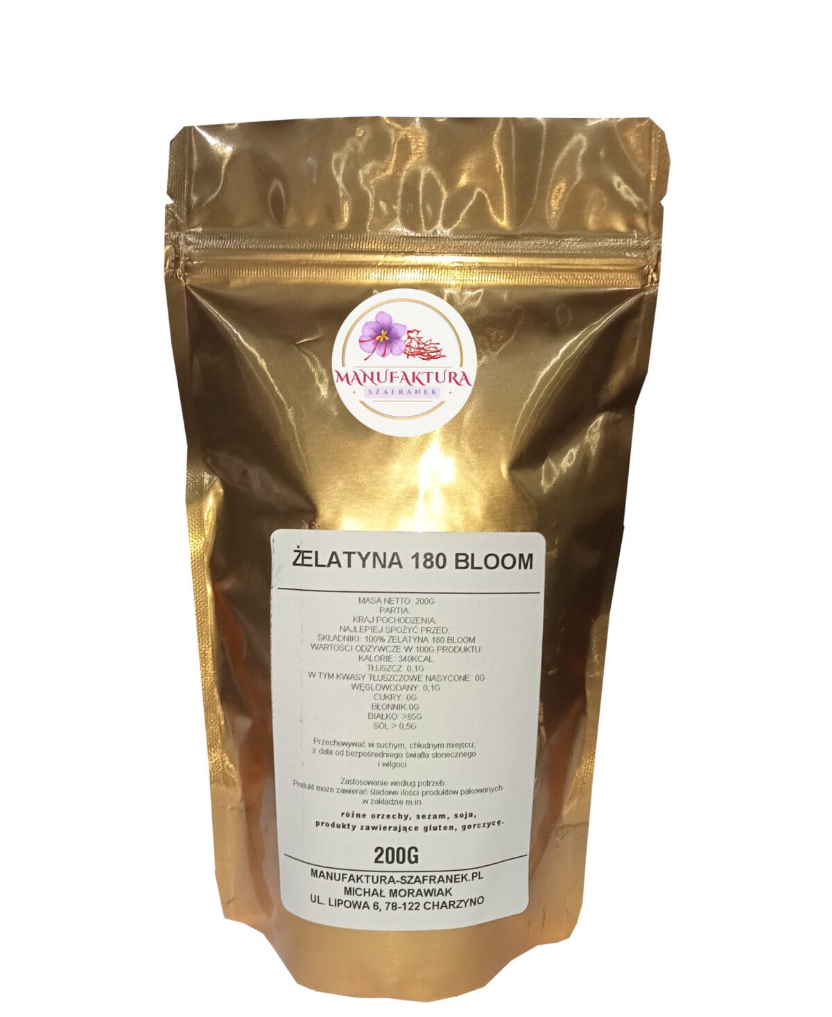 ŻELATYNA SPOŻYWCZA 180 BLOOM 200g