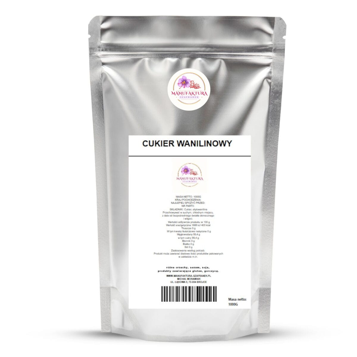 1kg CUKIER WANILINOWY