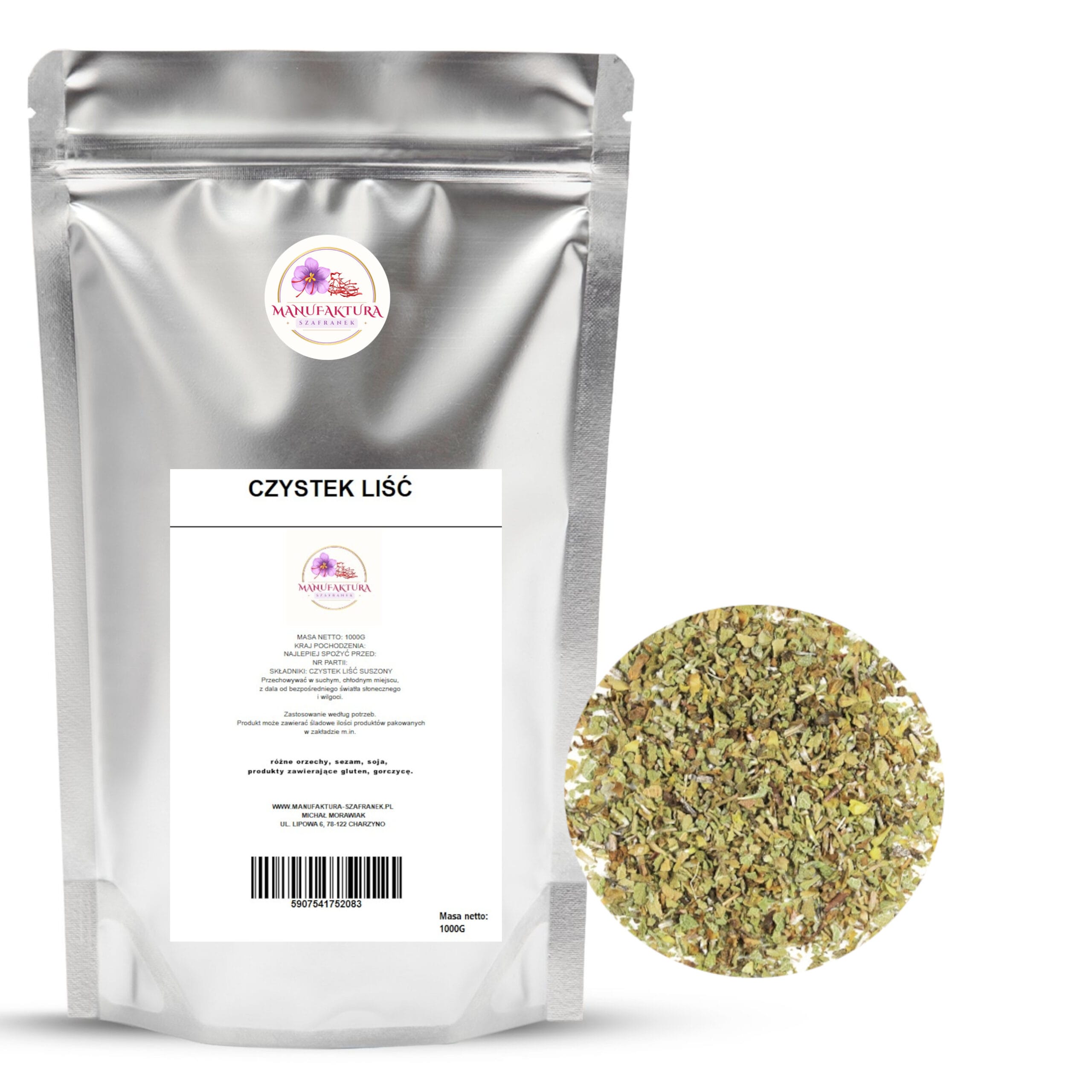 CZYSTEK LIŚĆ SUSZONY