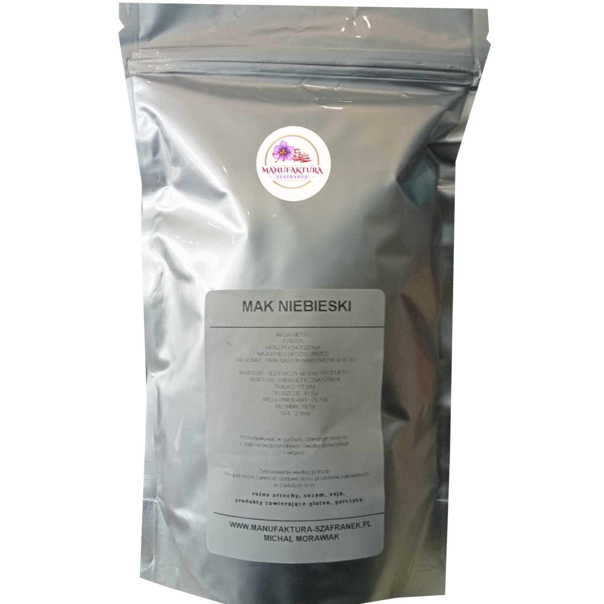 MAK NIEBIESKI MAK NIEBIESKI ZIARNO 500g