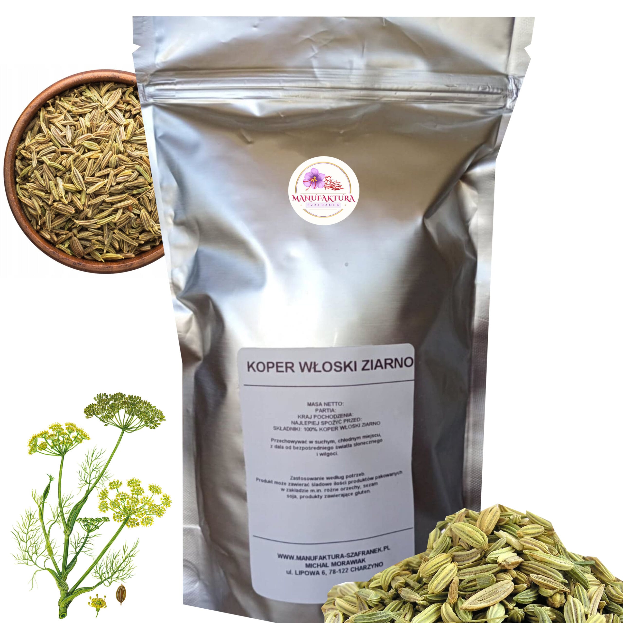 KOPER WŁOSKI ZIARNO 1000g