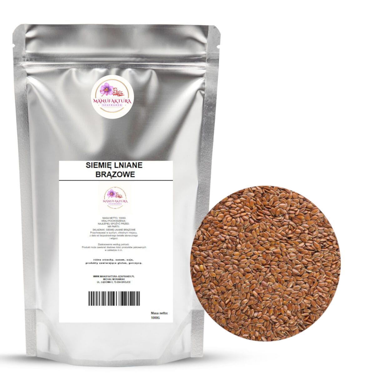 SIEMIĘ LNIANE BRĄZOWE