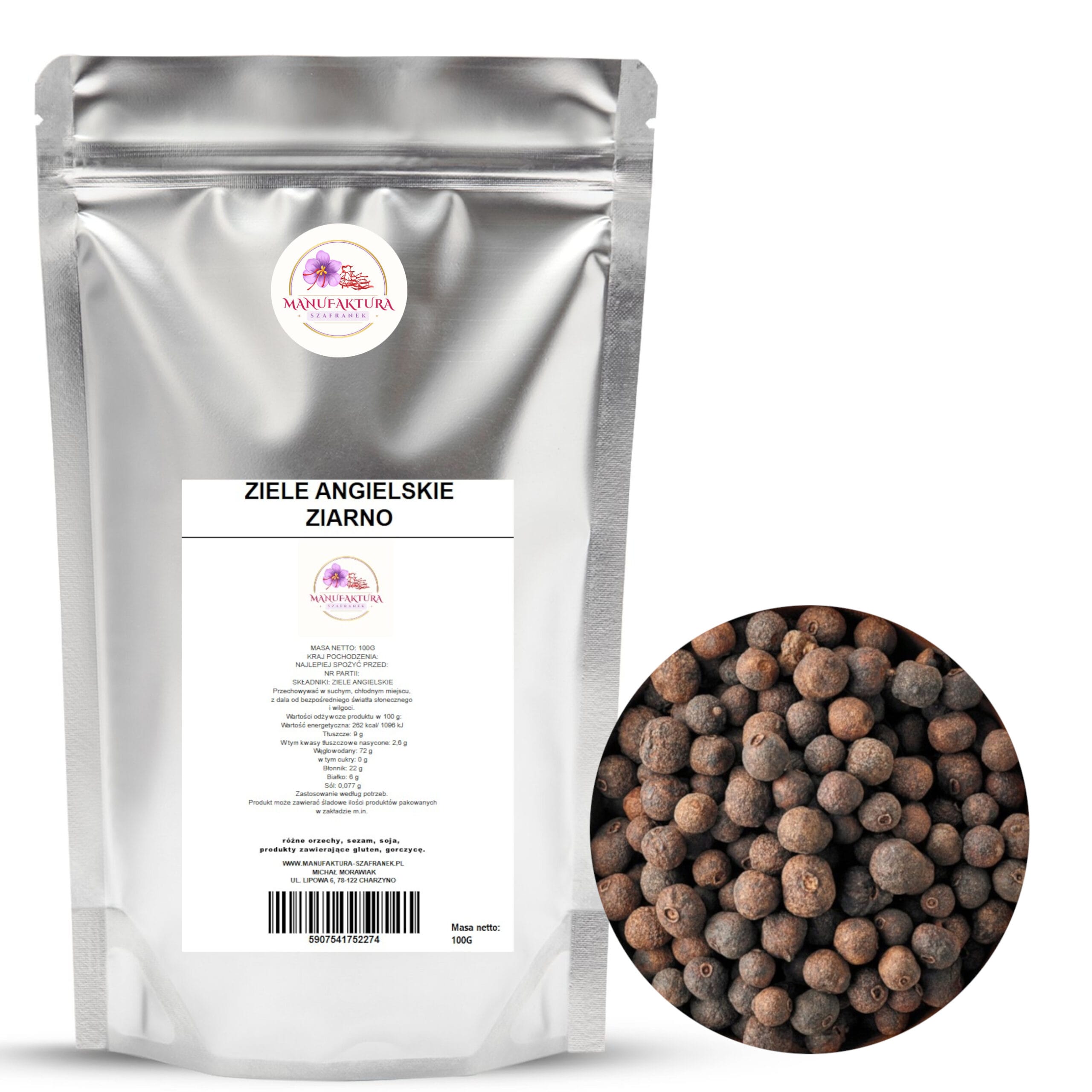 ziele 100g+kolo ZIELE ANGIELSKIE ZIARNO