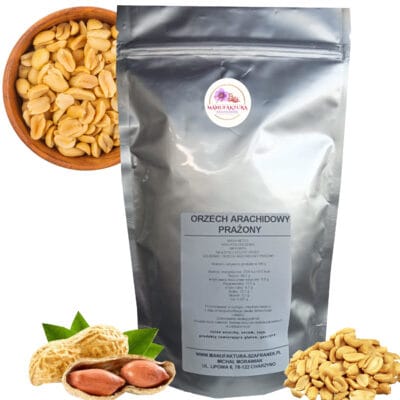 ORZECHY ZIEMNE ARACHIDOWE PRAŻONE 500G BEZ SOLI