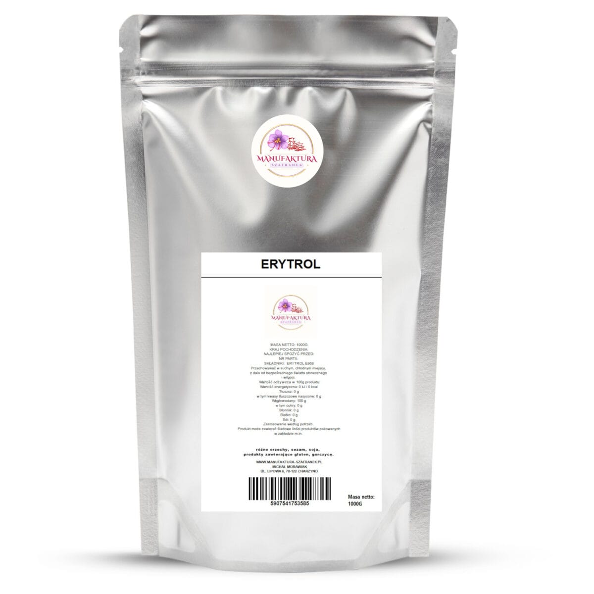 ERYTROL 1KG ERYTROL Erytrytol - naturalny słodzik bez kalorii