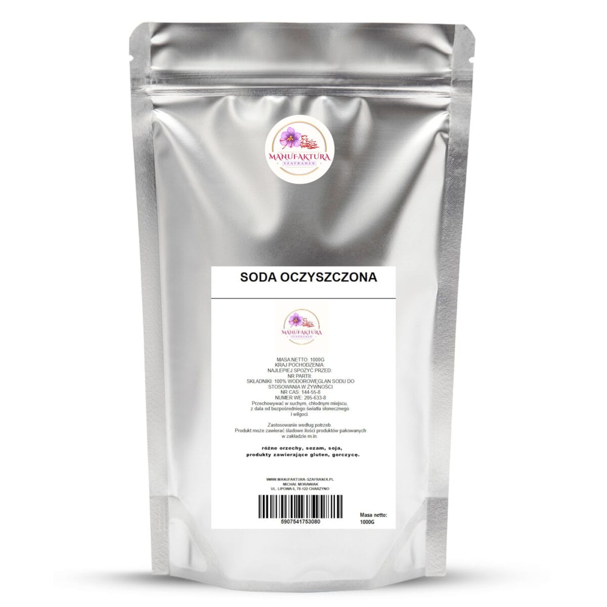 SODA 1KG SODA OCZYSZCZONA SPOŻYWCZA 1kg 1000g wodorowęglan sodu