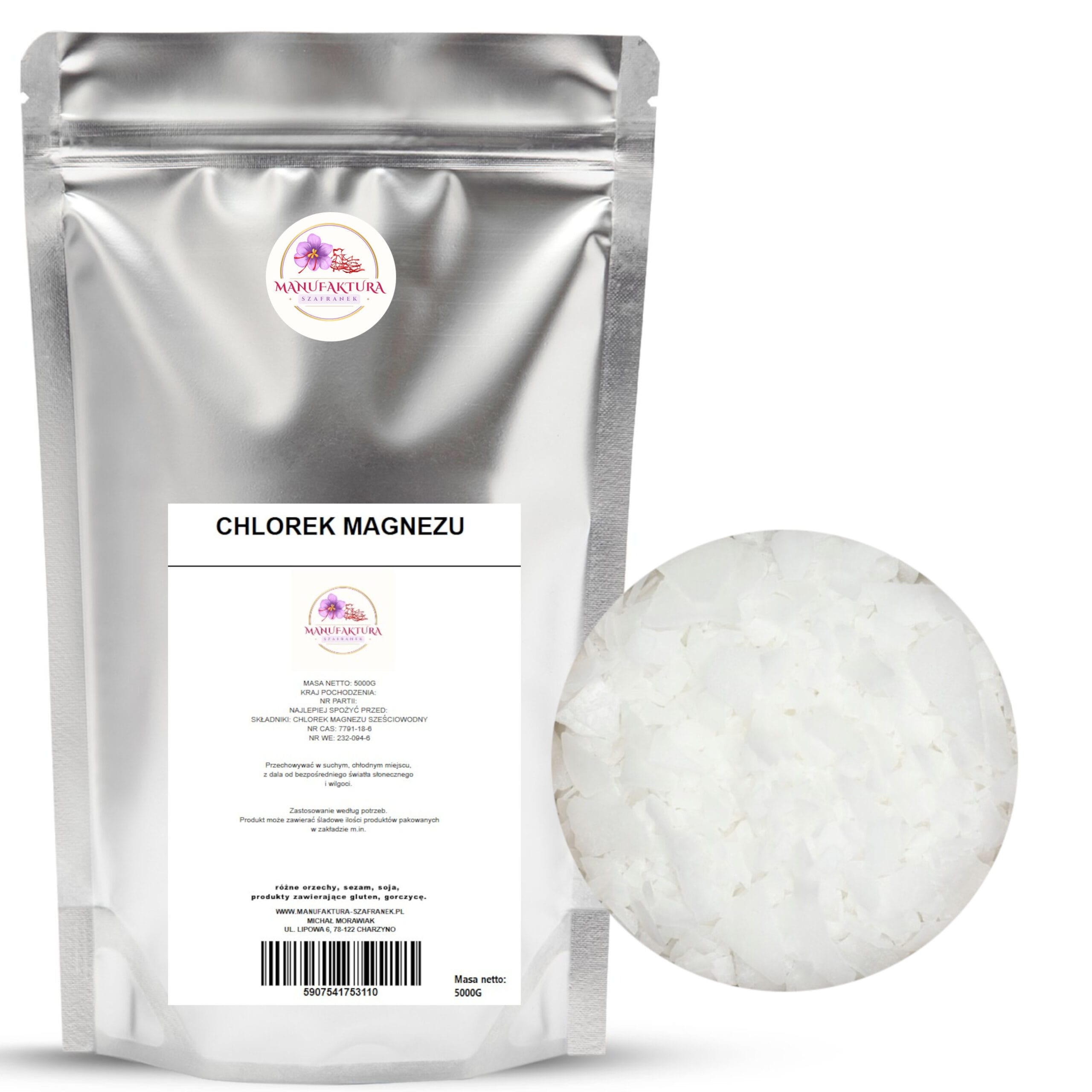 chlorek 5kg+kolo CHLOREK MAGNEZU SZEŚCIOWODNY CZYSTY