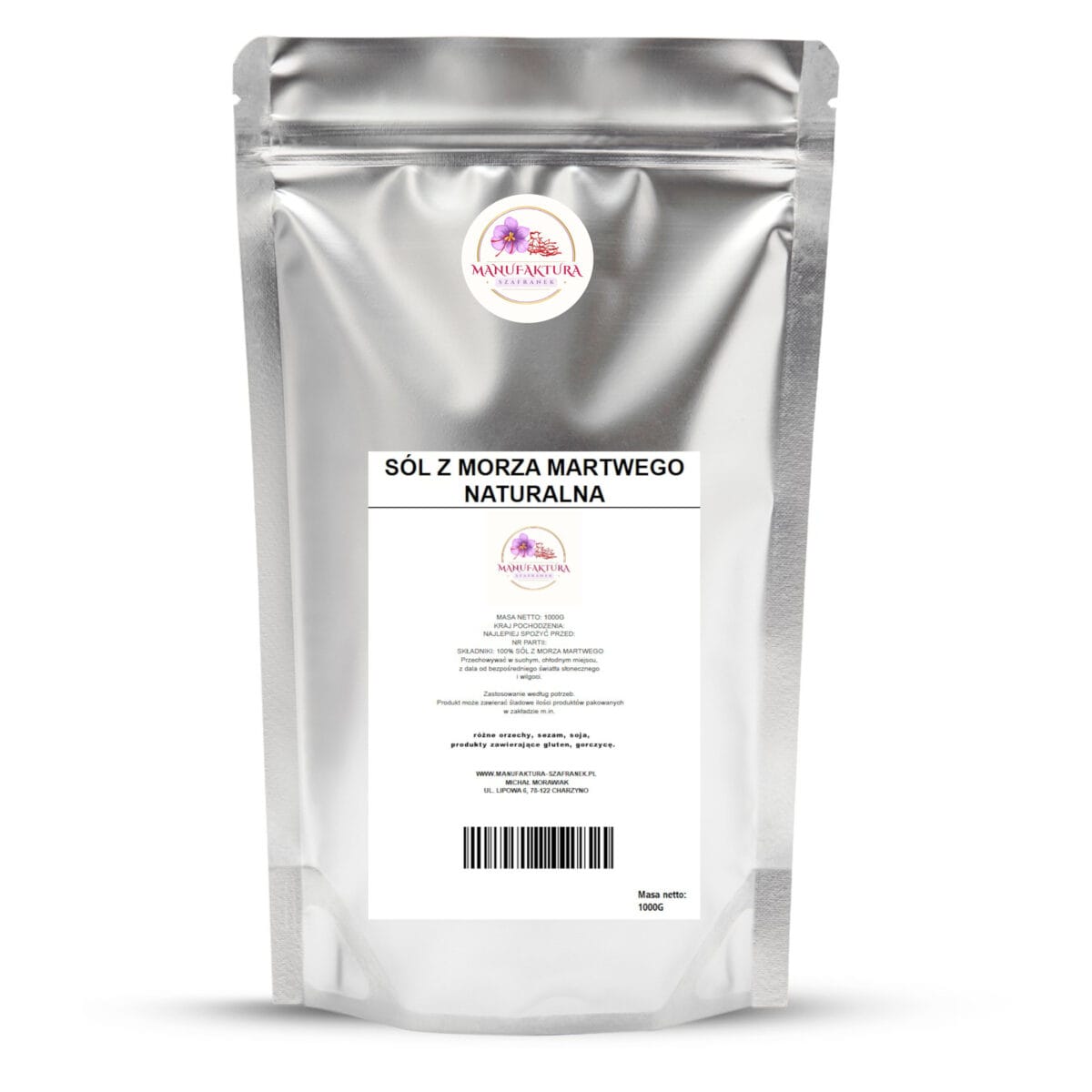 1KG SÓL Z MORZA MARTWEGO NATURALNA