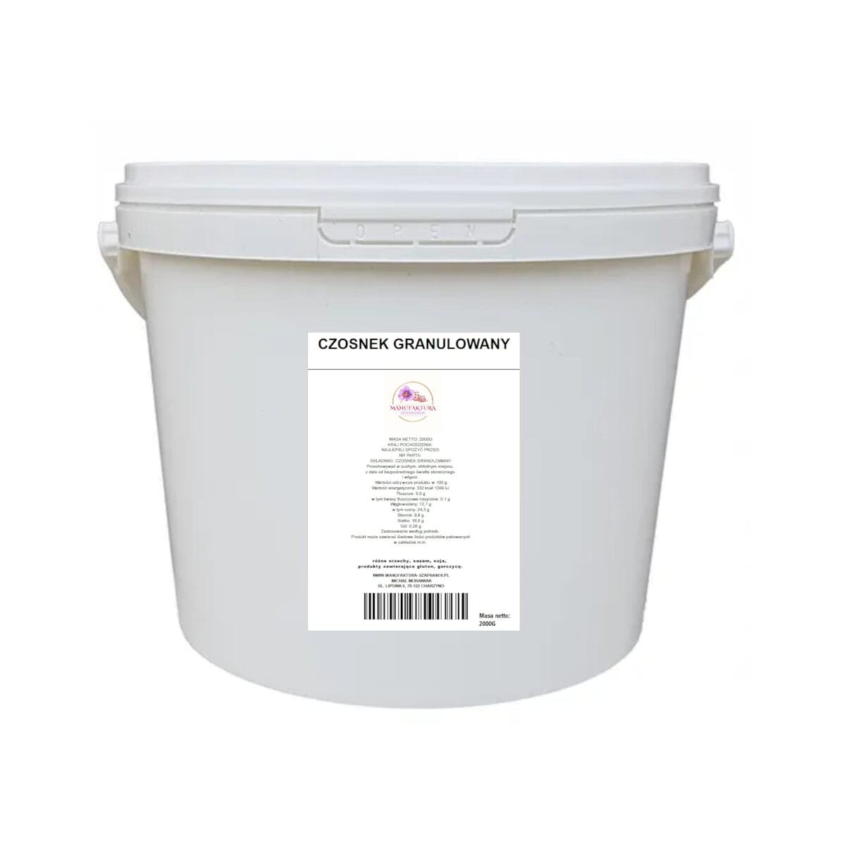 CZOSNEK GRANULOWANY 2KG 2000g NATURALNY HoReCa