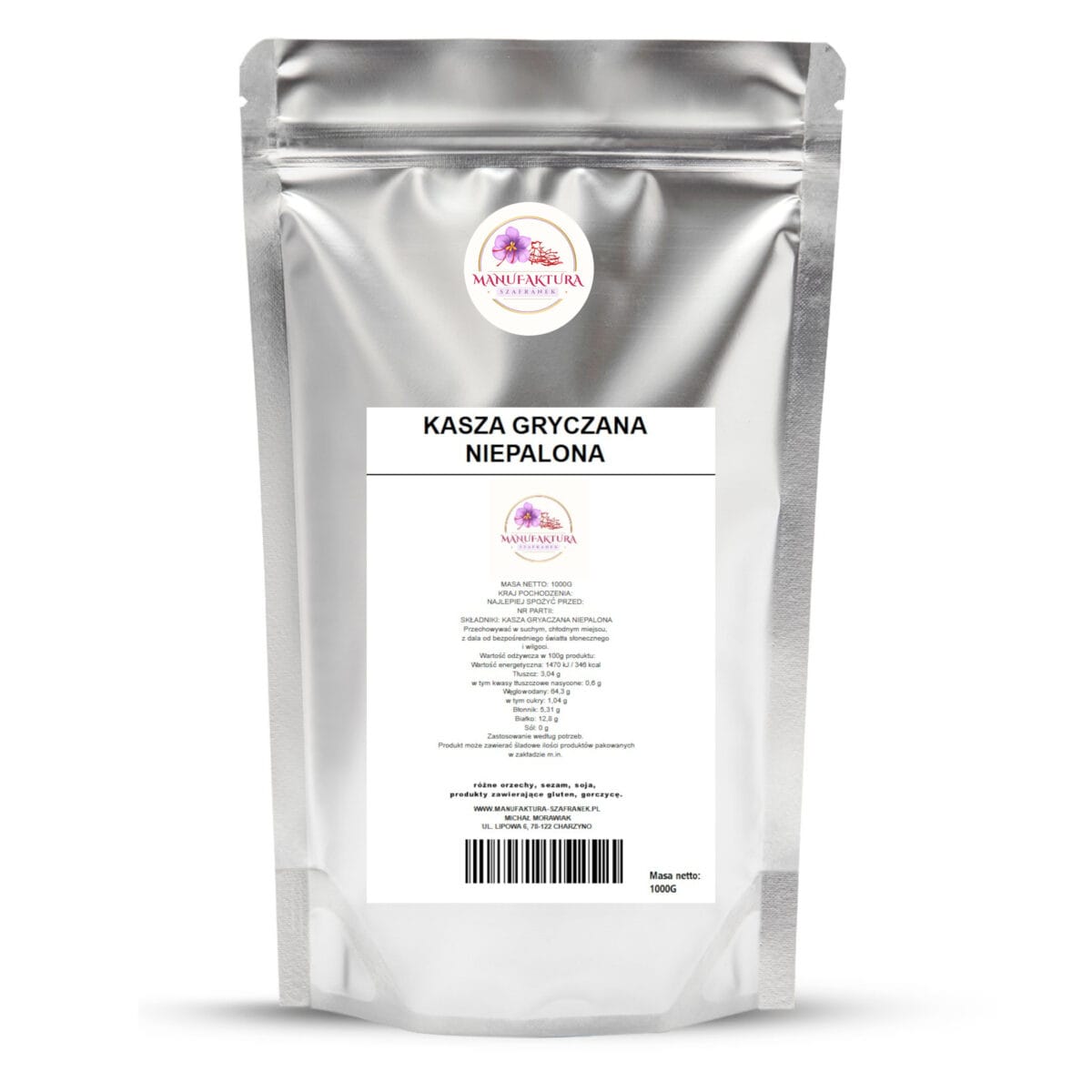 KASZA GRYCZANA NIEPALONA