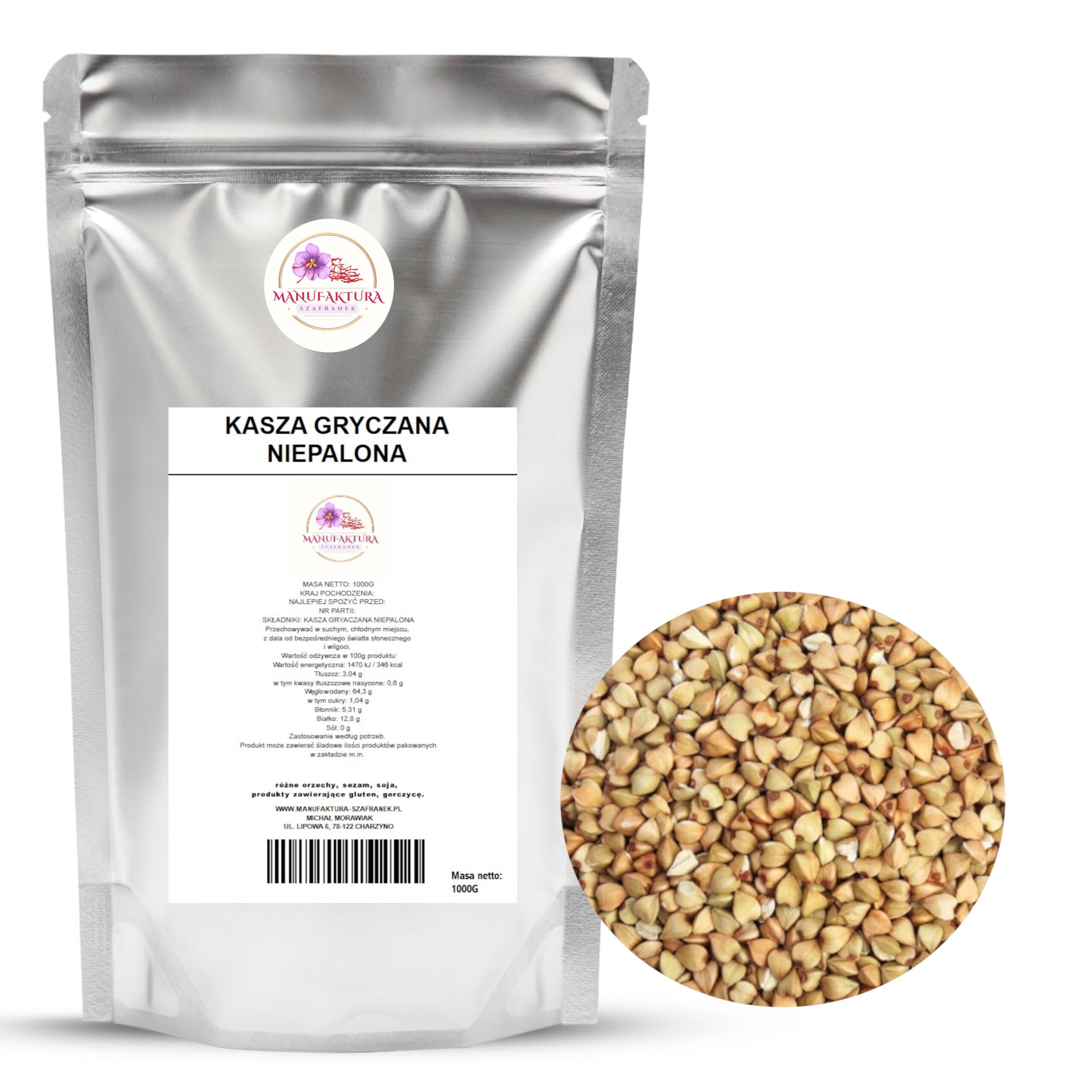 KASZA GRYCZANA NIEPALONA