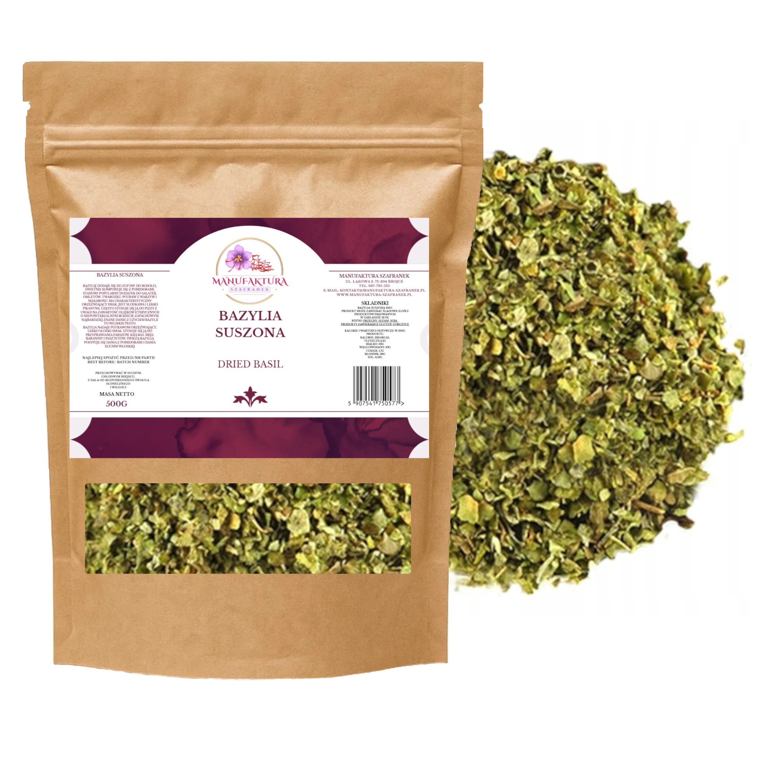 BAZYLIA SUSZONA 7x500G